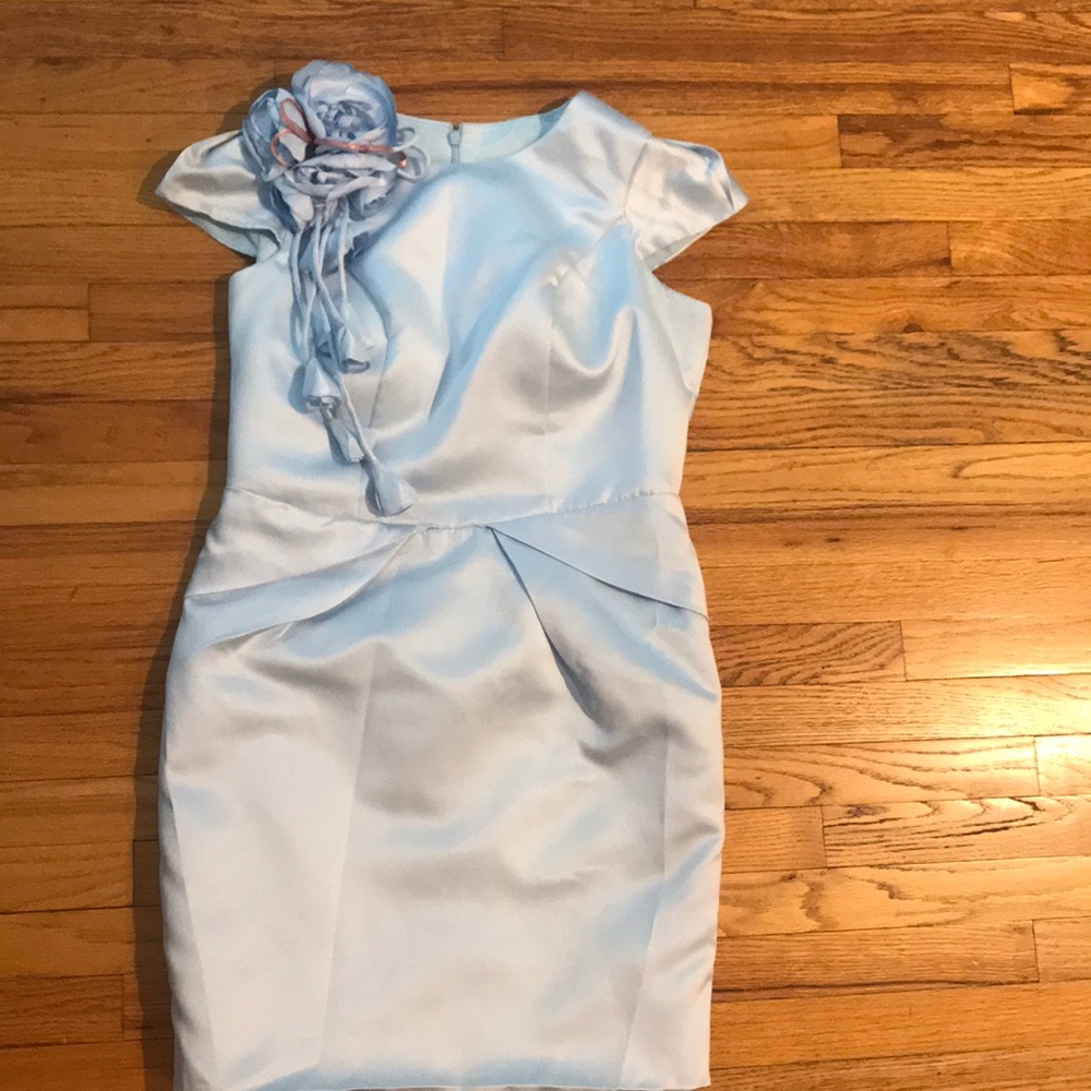 Baby Blue Floral Dress